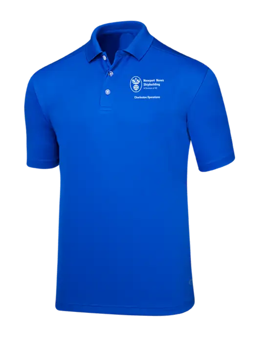 Callaway Core Royal Blue Performance Polo w/NNS Charleston Operations Logo