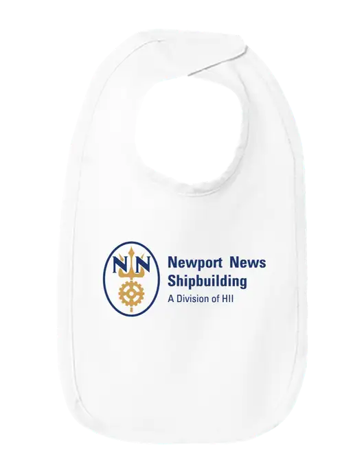 Rabbit Skins White Infant Premium Jersey Bib w/NNS Logo
