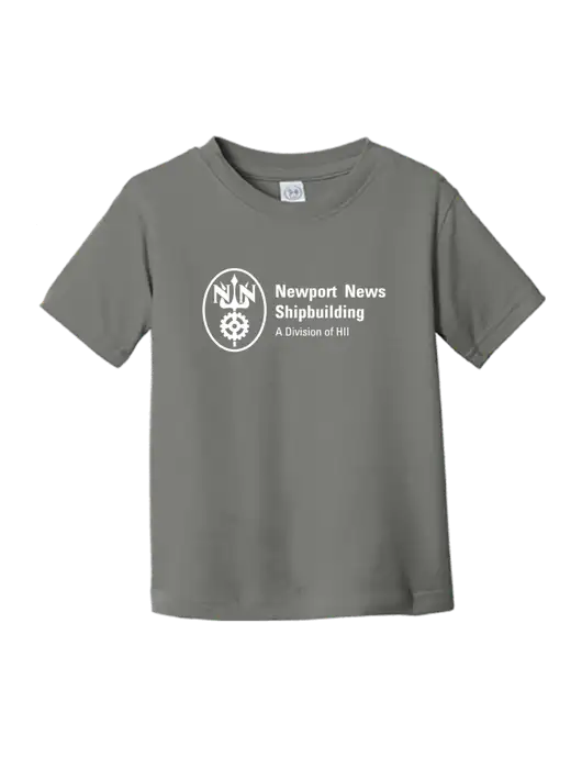 Rabbit Skins Charcoal Toddler Fine Jersey Tee w/NNS Logo
