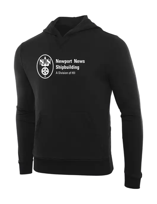 Allmade Deep Black Organic French Terry Pullover Hoodie w/NNS Logo